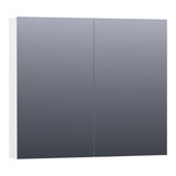 BRAUER Impress spiegelkast 80 zonder verlichting met 2 dubbelzijdige spiegeldeuren mat wit SK-IM80MW