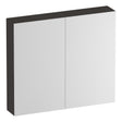 BRAUER Impress spiegelkast 80 zonder verlichting met 2 dubbelzijdige spiegeldeuren Timber Anthracite SK-IM80TA