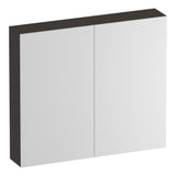 BRAUER Impress spiegelkast 80 zonder verlichting met 2 dubbelzijdige spiegeldeuren Timber Anthracite SK-IM80TA