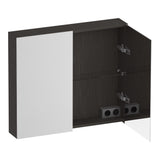 BRAUER Impress spiegelkast 80 zonder verlichting met 2 dubbelzijdige spiegeldeuren Timber Anthracite SK-IM80TA
