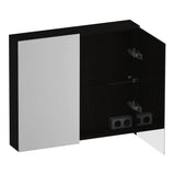 BRAUER Impress spiegelkast 80 zonder verlichting met 2 dubbelzijdige spiegeldeuren Timber Black SK-IM80TB