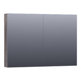 BRAUER Impress Deluxe spiegelkast 100 met interne en externe verlichting 2 dubbelzijdige spiegeldeuren Driftwood SK-IMD100DR