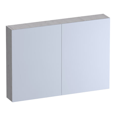 BRAUER Impress Deluxe spiegelkast 100 met interne en externe verlichting 2 dubbelzijdige spiegeldeuren Forest Seashell SK-IMD100FS