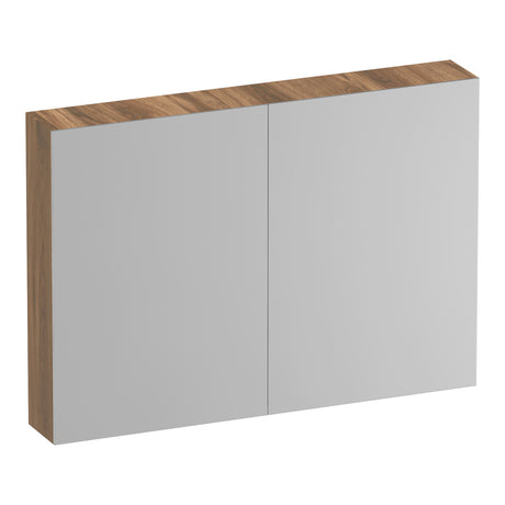 BRAUER Impress Deluxe spiegelkast 100 met interne en externe verlichting 2 dubbelzijdige spiegeldeuren Honey SK-IMD100HO