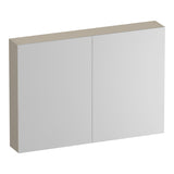BRAUER Impress Deluxe spiegelkast 100 met interne en externe verlichting 2 dubbelzijdige spiegeldeuren mat beige SK-IMD100MB
