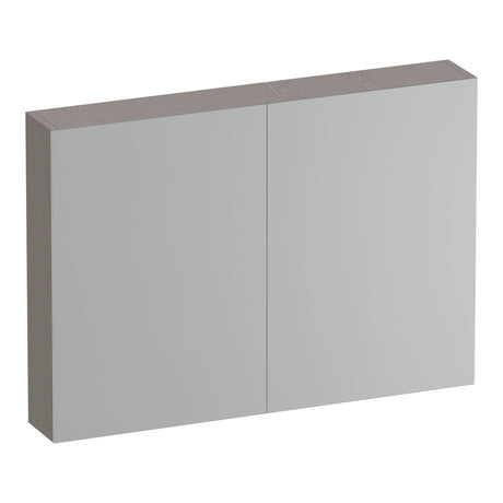 BRAUER Impress Deluxe spiegelkast 100 met interne en externe verlichting 2 dubbelzijdige spiegeldeuren Timber Greige SK-IMD100TE