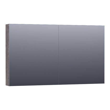 BRAUER Impress Deluxe spiegelkast 120 met interne en externe verlichting 2 dubbelzijdige spiegeldeuren Driftwood SK-IMD120DR