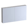 BRAUER Impress Deluxe spiegelkast 120 met interne en externe verlichting 2 dubbelzijdige spiegeldeuren Forest Seashell SK-IMD120FS