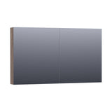 BRAUER Impress Deluxe spiegelkast 120 met interne en externe verlichting 2 dubbelzijdige spiegeldeuren Grove SK-IMD120GR