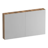BRAUER Impress Deluxe spiegelkast 120 met interne en externe verlichting 2 dubbelzijdige spiegeldeuren Honey SK-IMD120HO