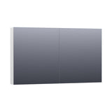 BRAUER Impress Deluxe spiegelkast 120 met interne en externe verlichting 2 dubbelzijdige spiegeldeuren hoogglans wit SK-IMD120HW