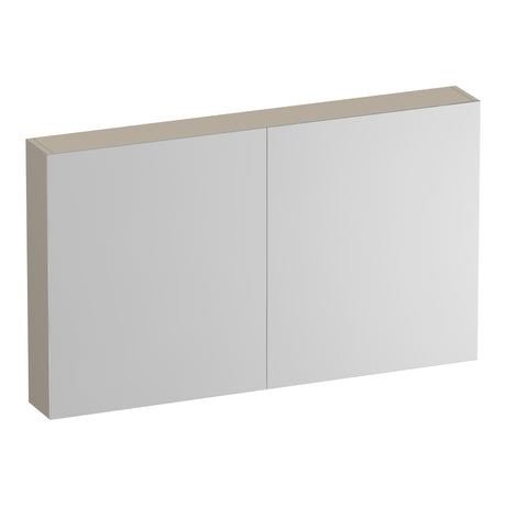 BRAUER Impress Deluxe spiegelkast 120 met interne en externe verlichting 2 dubbelzijdige spiegeldeuren mat beige SK-IMD120MB