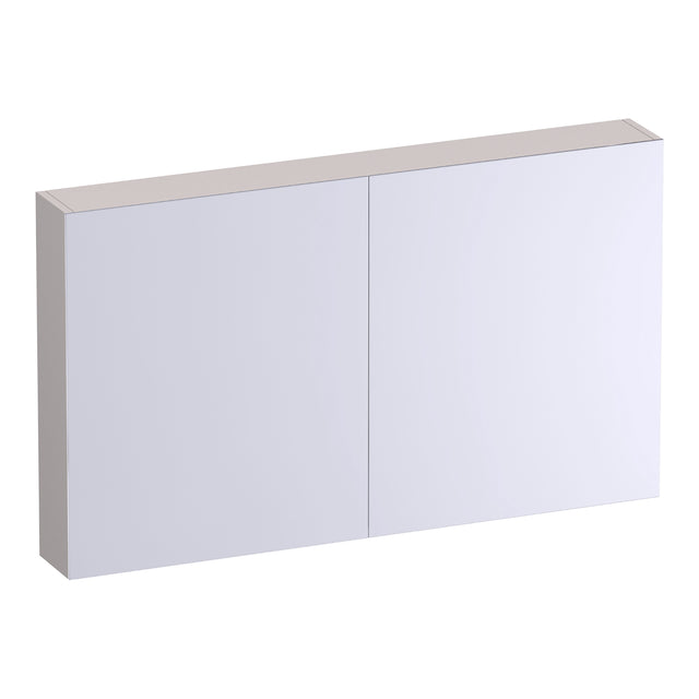 BRAUER Impress Deluxe spiegelkast 120 met interne en externe verlichting 2 dubbelzijdige spiegeldeuren mat zand SK-IMD120MS