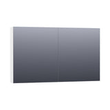BRAUER Impress Deluxe spiegelkast 120 met interne en externe verlichting 2 dubbelzijdige spiegeldeuren mat wit SK-IMD120MW