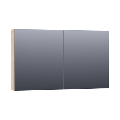 BRAUER Impress Deluxe spiegelkast 120 met interne en externe verlichting 2 dubbelzijdige spiegeldeuren Sunlit SK-IMD120SL