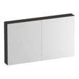BRAUER Impress Deluxe spiegelkast 120 met interne en externe verlichting 2 dubbelzijdige spiegeldeuren Timber Anthracite SK-IMD120TA