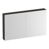 BRAUER Impress Deluxe spiegelkast 120 met interne en externe verlichting 2 dubbelzijdige spiegeldeuren Timber Anthracite SK-IMD120TA