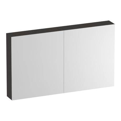 BRAUER Impress Deluxe spiegelkast 120 met interne en externe verlichting 2 dubbelzijdige spiegeldeuren Timber Anthracite SK-IMD120TA
