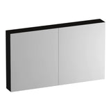 BRAUER Impress Deluxe spiegelkast 120 met interne en externe verlichting 2 dubbelzijdige spiegeldeuren Timber Black SK-IMD120TB