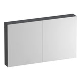 BRAUER Impress Deluxe spiegelkast 120 met interne en externe verlichting 2 dubbelzijdige spiegeldeuren Timber Grey SK-IMD120TG