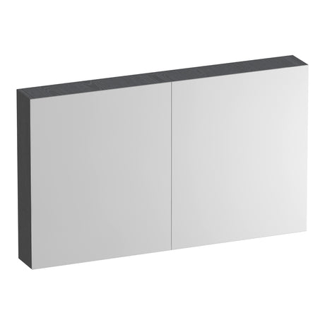 BRAUER Impress Deluxe spiegelkast 120 met interne en externe verlichting 2 dubbelzijdige spiegeldeuren Timber Grey SK-IMD120TG