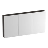 BRAUER Impress Deluxe spiegelkast 140 met interne en externe verlichting 3 dubbelzijdige spiegeldeuren Timber Anthracite SK-IMD140TA