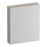 BRAUER Impress Deluxe spiegelkast 60 met interne en externe verlichting 1 rechtsdraaiende dubbelzijdige spiegeldeur mat beige SK-IMD60RMB