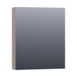BRAUER Impress Deluxe spiegelkast 60 met interne en externe verlichting 1 rechtsdraaiende dubbelzijdige spiegeldeur mat taupe SK-IMD60RMT