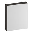 BRAUER Impress Deluxe spiegelkast 60 met interne en externe verlichting 1 rechtsdraaiende dubbelzijdige spiegeldeur Timber Anthracite SK-IMD60RTA