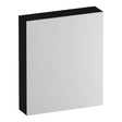 BRAUER Impress Deluxe spiegelkast 60 met interne en externe verlichting 1 rechtsdraaiende dubbelzijdige spiegeldeur Timber Black SK-IMD60RTB