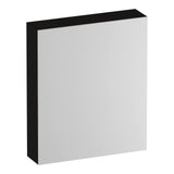 BRAUER Impress Deluxe spiegelkast 60 met interne en externe verlichting 1 rechtsdraaiende dubbelzijdige spiegeldeur Timber Black SK-IMD60RTB