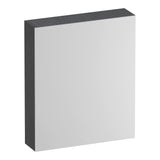 BRAUER Impress Deluxe spiegelkast 60 met interne en externe verlichting 1 rechtsdraaiende dubbelzijdige spiegeldeur Timber Grey SK-IMD60RTG