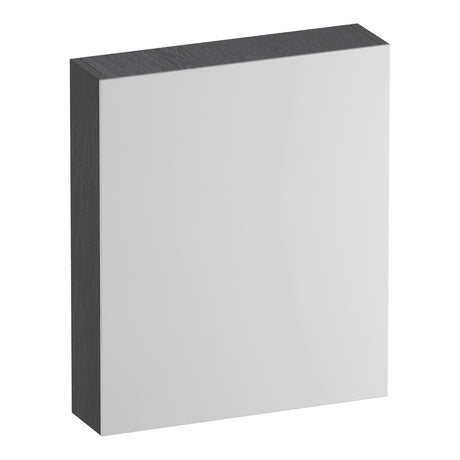 BRAUER Impress Deluxe spiegelkast 60 met interne en externe verlichting 1 rechtsdraaiende dubbelzijdige spiegeldeur Timber Grey SK-IMD60RTG