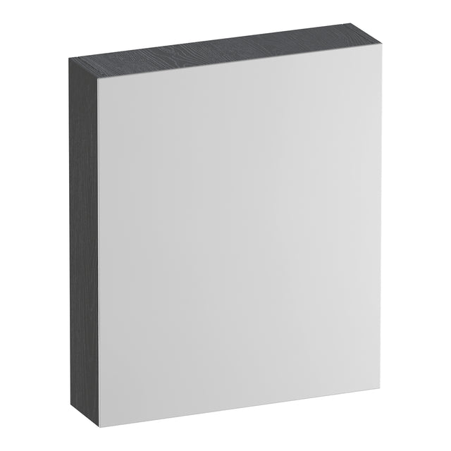 BRAUER Impress Deluxe spiegelkast 60 met interne en externe verlichting 1 rechtsdraaiende dubbelzijdige spiegeldeur Timber Grey SK-IMD60RTG