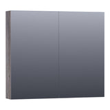 BRAUER Impress Deluxe spiegelkast 80 met interne en externe verlichting 2 dubbelzijdige spiegeldeuren Driftwood SK-IMD80DR