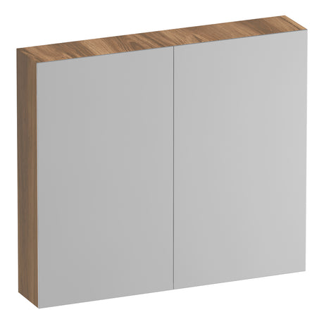 BRAUER Impress Deluxe spiegelkast 80 met interne en externe verlichting 2 dubbelzijdige spiegeldeuren Honey SK-IMD80HO