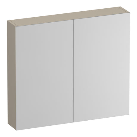 BRAUER Impress Deluxe spiegelkast 80 met interne en externe verlichting 2 dubbelzijdige spiegeldeuren mat beige SK-IMD80MB