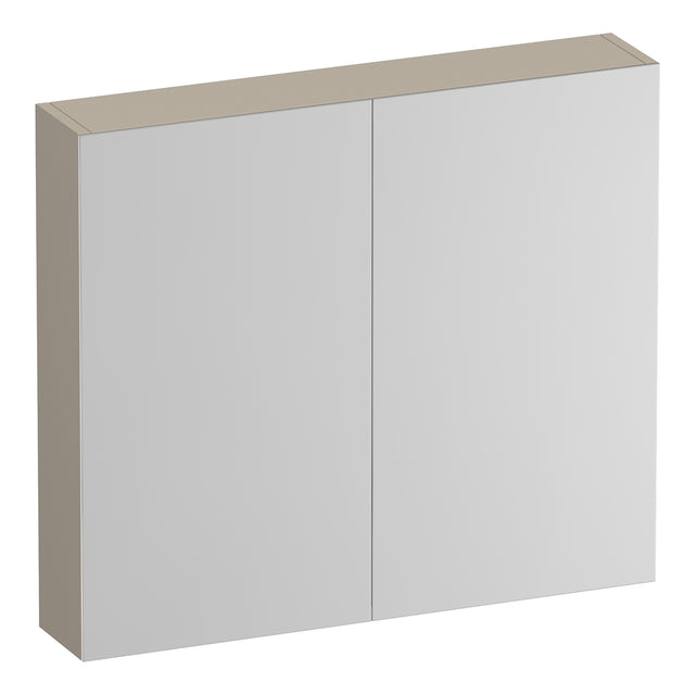 BRAUER Impress Deluxe spiegelkast 80 met interne en externe verlichting 2 dubbelzijdige spiegeldeuren mat beige SK-IMD80MB