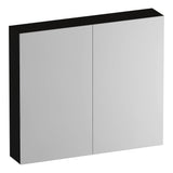 BRAUER Impress Deluxe spiegelkast 80 met interne en externe verlichting 2 dubbelzijdige spiegeldeuren Timber Black SK-IMD80TB