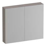 BRAUER Impress Deluxe spiegelkast 80 met interne en externe verlichting 2 dubbelzijdige spiegeldeuren Timber Greige SK-IMD80TE