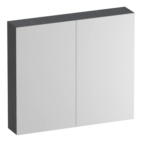 BRAUER Impress Deluxe spiegelkast 80 met interne en externe verlichting 2 dubbelzijdige spiegeldeuren Timber Grey SK-IMD80TG