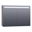BRAUER Promise spiegelkast 100 met directe verlichting 2 enkelzijdige spiegeldeuren Driftwood SK-PR100DR