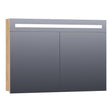 BRAUER Promise spiegelkast 100 met directe verlichting 2 enkelzijdige spiegeldeuren Forest Tan SK-PR100FT