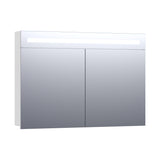 BRAUER Promise spiegelkast 100 met directe verlichting 2 enkelzijdige spiegeldeuren hoogglans wit SK-PR100HW