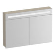 BRAUER Promise spiegelkast 100 met verlichting 2 spiegeldeuren mat beige SK-PR100MB