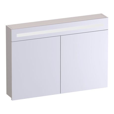 BRAUER Promise spiegelkast 100 met verlichting 2 spiegeldeuren mat zand SK-PR100MS