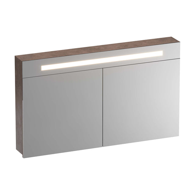 BRAUER Promise spiegelkast 120 met directe verlichting 2 enkelzijdige spiegeldeuren Erosion SK-PR120ER