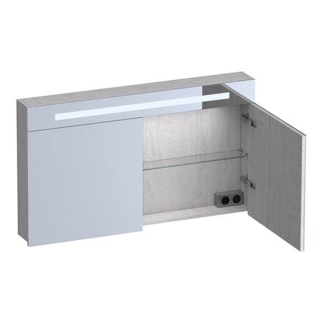 BRAUER Promise spiegelkast 120 met verlichting 2 spiegeldeuren Forest Seashell SK-PR120FS