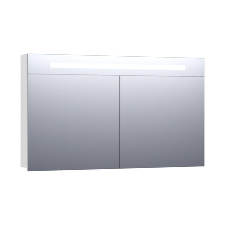 BRAUER Promise spiegelkast 120 met directe verlichting 2 enkelzijdige spiegeldeuren hoogglans wit SK-PR120HW