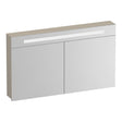 BRAUER Promise spiegelkast 120 met verlichting 2 spiegeldeuren mat beige SK-PR120MB